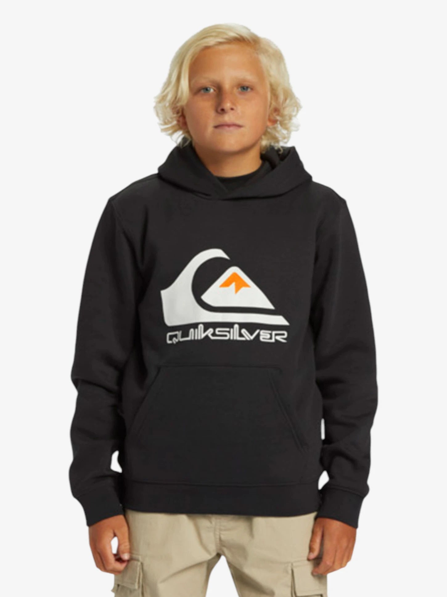 Buzo Quiksilver Niño Big Logo Negro - Indy