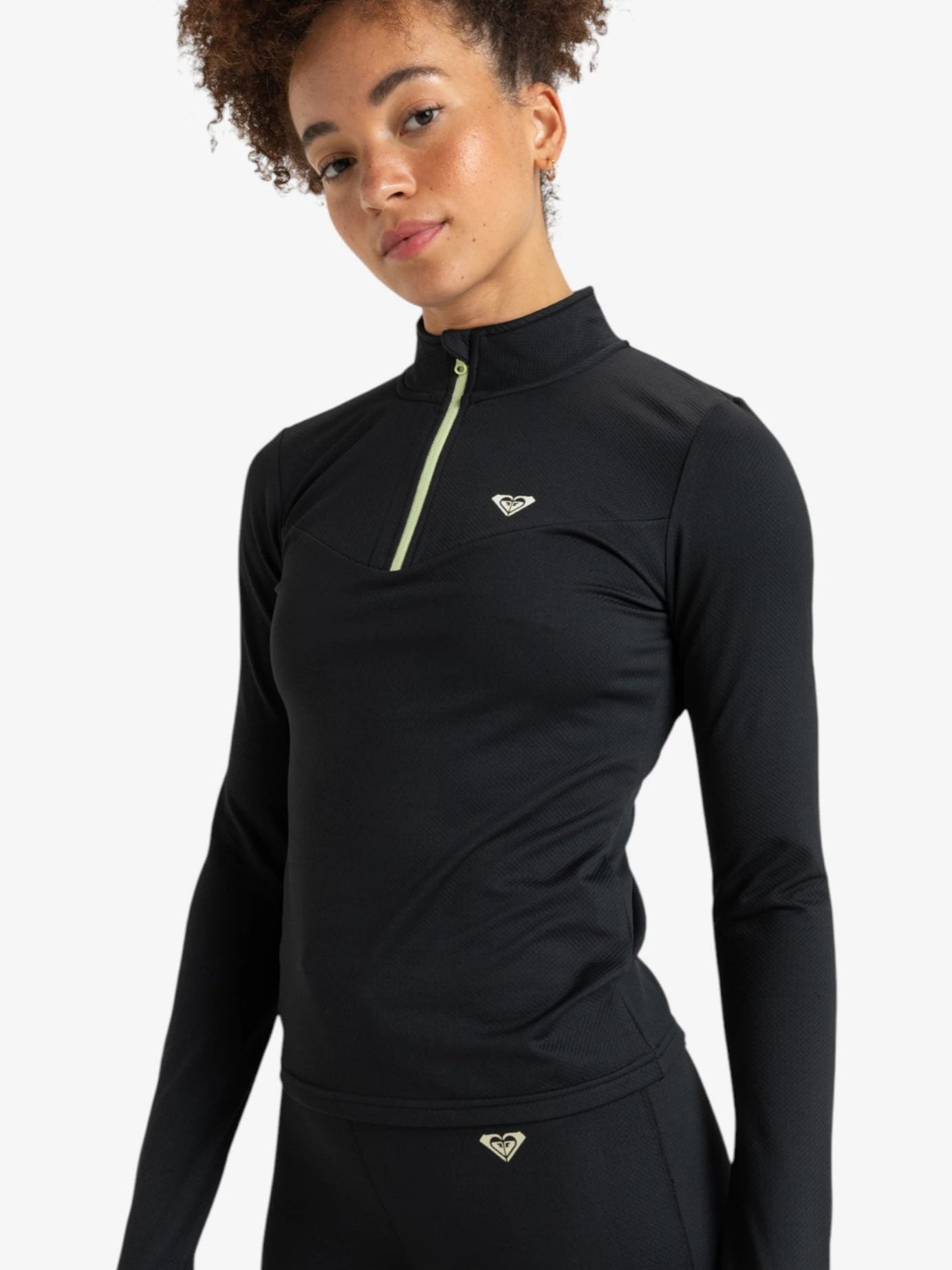 Buzo Roxy Waves Of Warmth Zip-Up Negro - Indy