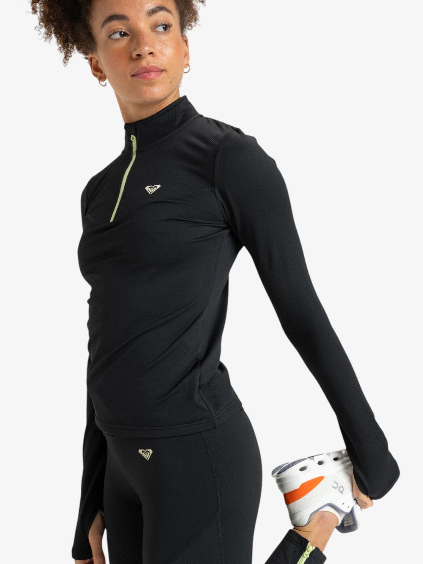 Buzo Roxy Waves Of Warmth Zip-Up Negro - Indy