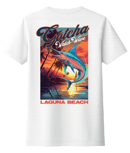 Remera Gotcha Caribbean Fish Blanco