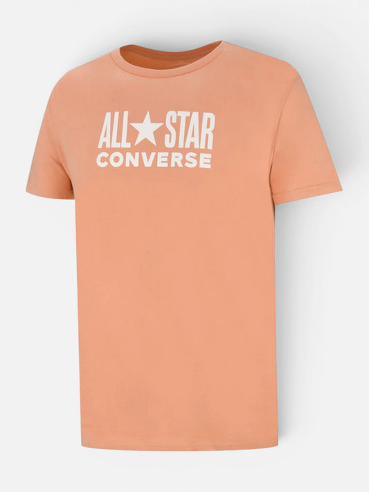 Remera Converse Classic Fit. Manga Cort