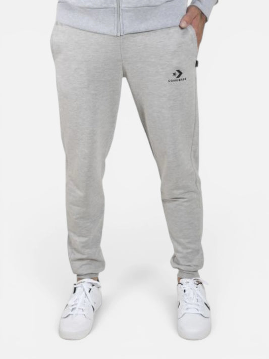 Pantalon Converse Nova Jogger con Logo Estampado Gris