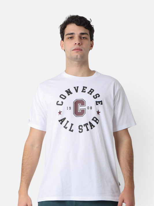 Remera Converse Round C Tee Blanco
