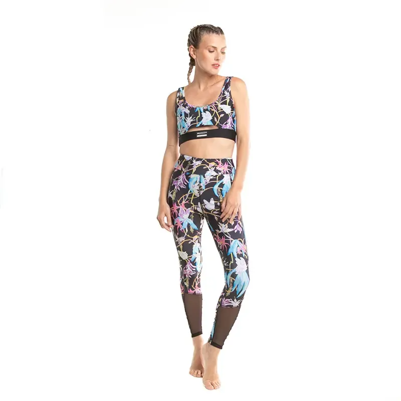 Calza Rusty Butterfly Dream Sport Negro Floreado - Indy
