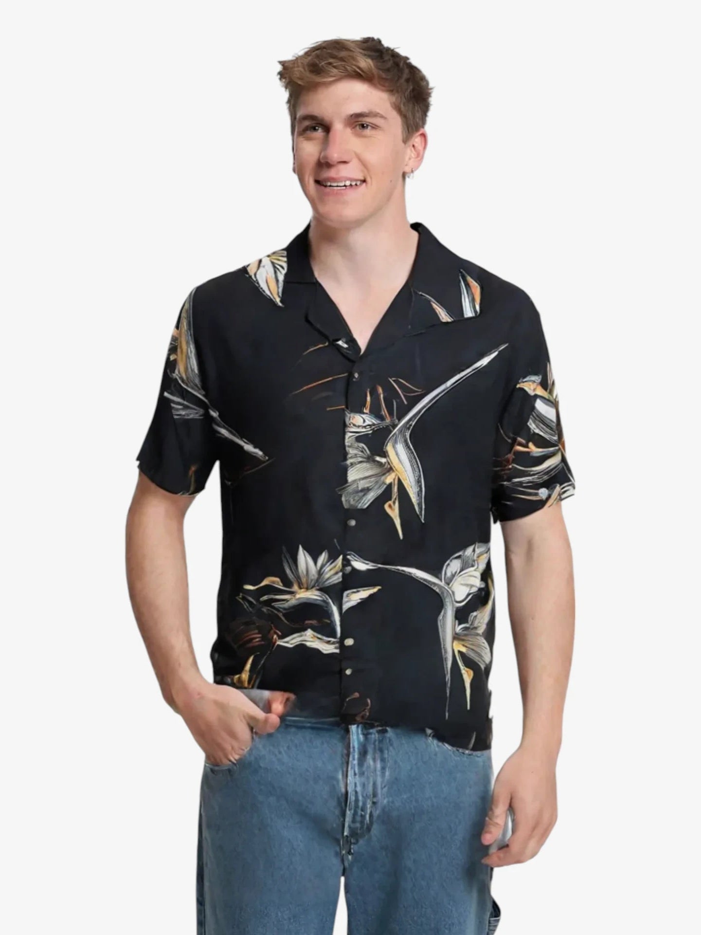 Camisa Rusty Excalibur Negro - Indy