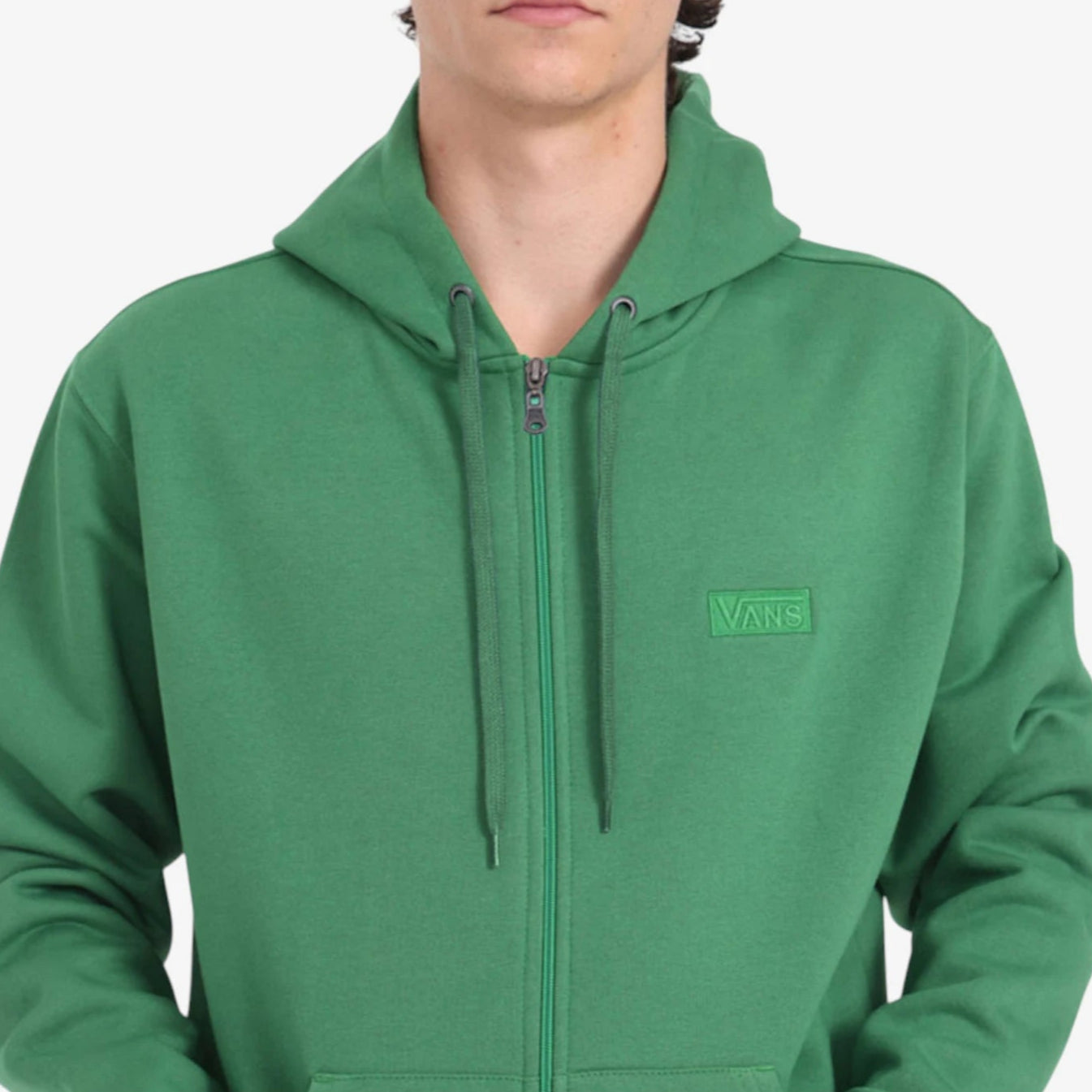 Campera Vans Core Basic Full Zip Verde - Indy
