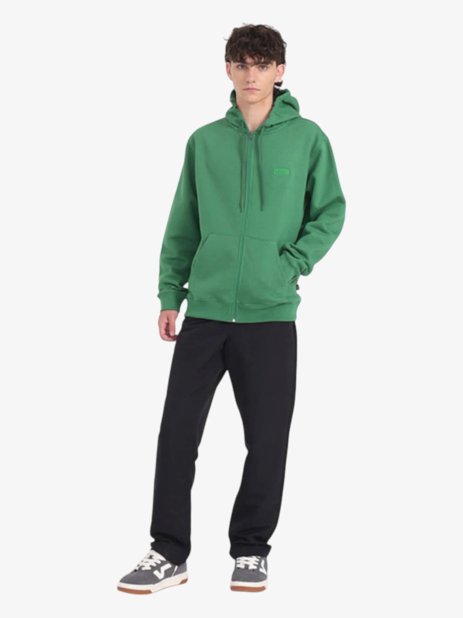 Campera Vans Core Basic Full Zip Verde - Indy
