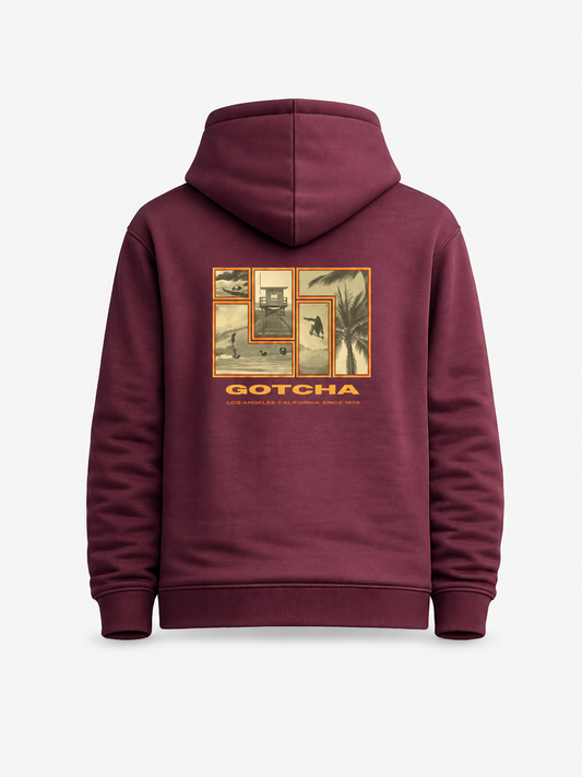 Buzo Gotcha Tetris Hoodie Bordo