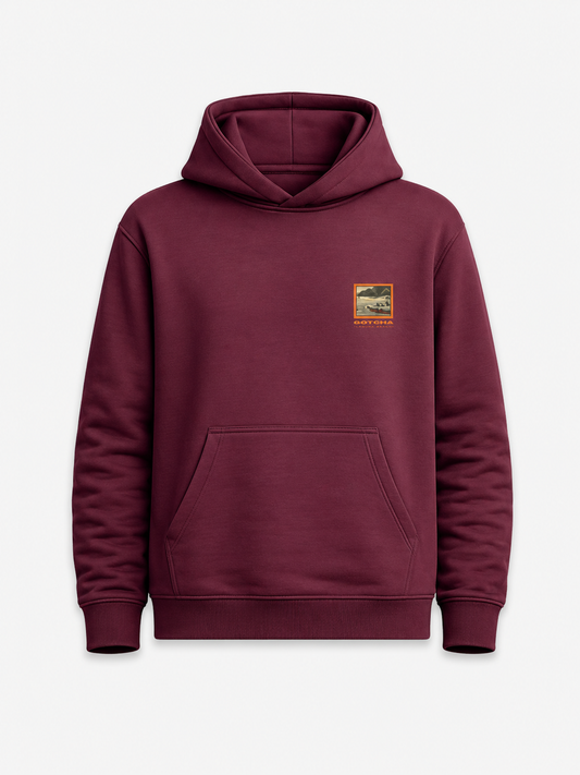 Buzo Gotcha Tetris Hoodie Bordo
