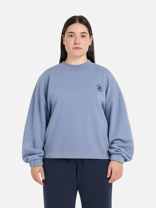 Buzo Converse Mujer Retro Tiny Patch Azul