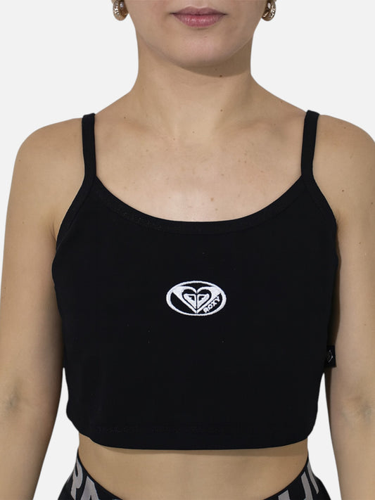 Musculosa Roxy Saturn Logo Cst Negro