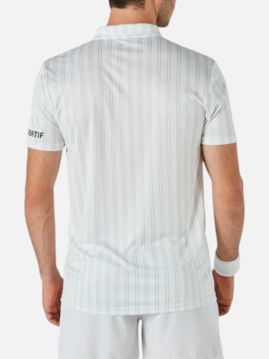 Chomba Le Coq Sportif Tennis Stripe Polo Blanco