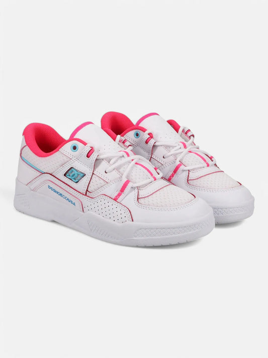 Zapatillas DC Mujer Construct Blanco Rosa Celeste