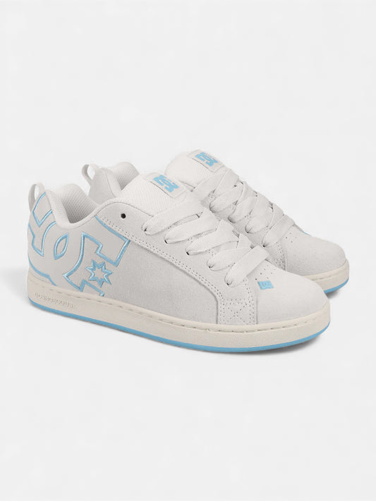 Zapatillas DC Mujer Court Graffik SD Crudo Celeste