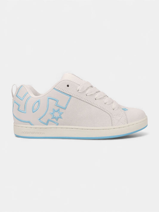 Zapatillas DC Mujer Court Graffik SD Crudo Celeste