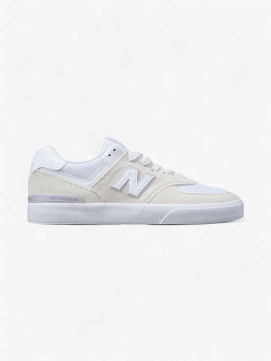 Zapatillas New Balance Numeric 574 Vulc Blanco Crema