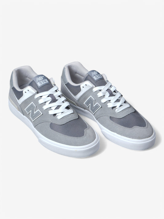 Zapatillas New Balance Numeric 574 Vulc Blanco Gris Plateado