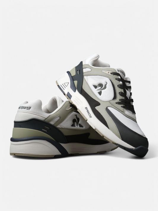 Zapatillas Le Coq Sportif R1100 Classic Blanco Verde Gris