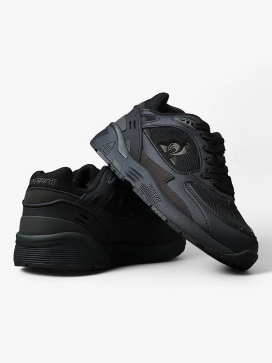 Zapatillas Le Coq Sportif R1100 Classic Negro Verde Oscuro