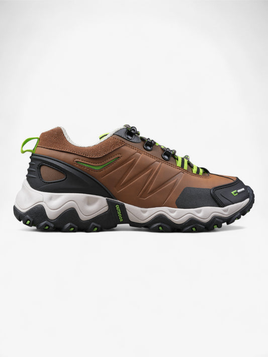 Zapatillas Alpine Skate Peak Trekking Senderismo Marrón Verde