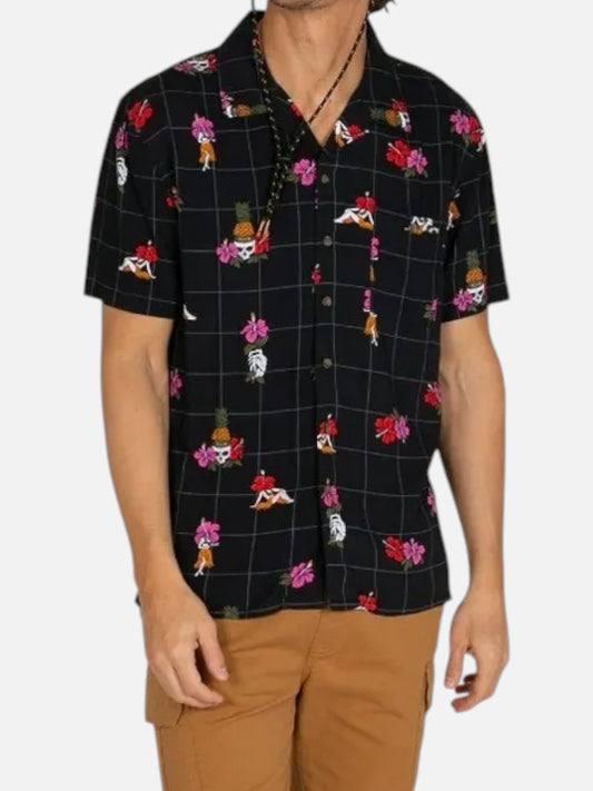 Camisa Billabong Vacay Trady Niño Negro