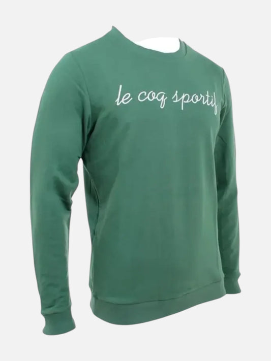 Buzo Le Coq Sportif Bat Italics Crew Verde