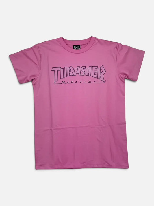 Remera Thrasher Outline Rosa