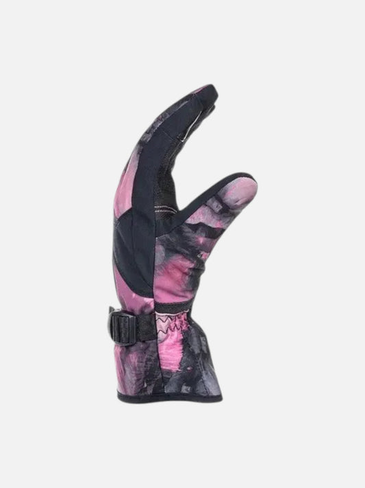 Guantes Roxy Snow Jetty Rosa Negro Batik