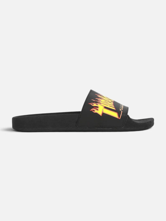 Ojota Thrasher Sliders Magazine Flame Negro