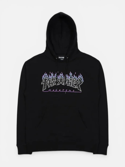 Buzo Thrasher Godzilla Charred Negro Violeta Blanco