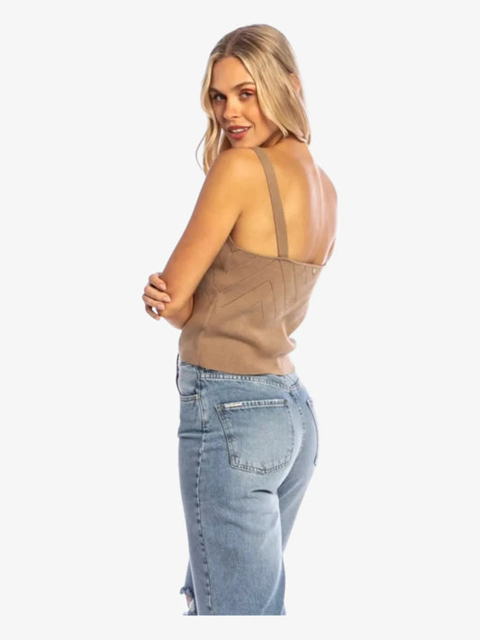 Top Rusty Aubrey Knitted Marron - Indy