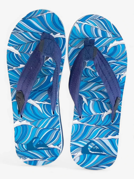 Ojota Quiksilver Carver Tropics Azul - Indy