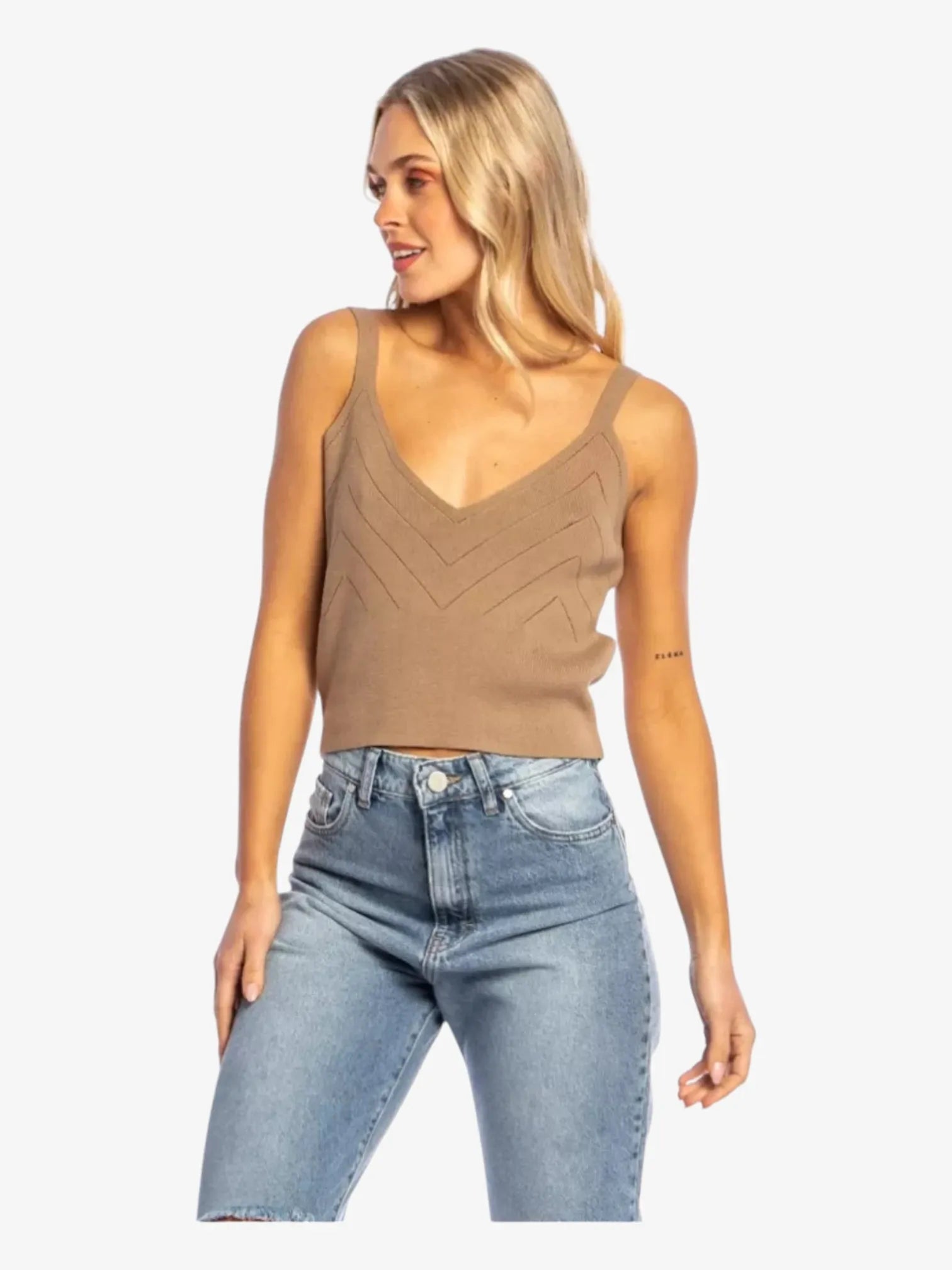Top Rusty Aubrey Knitted Marron - Indy