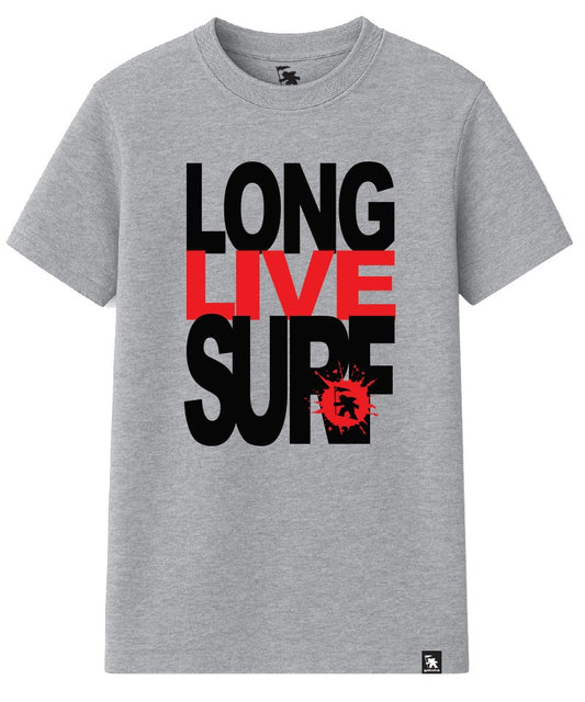 Remera Gotcha Long Live Gris Melange