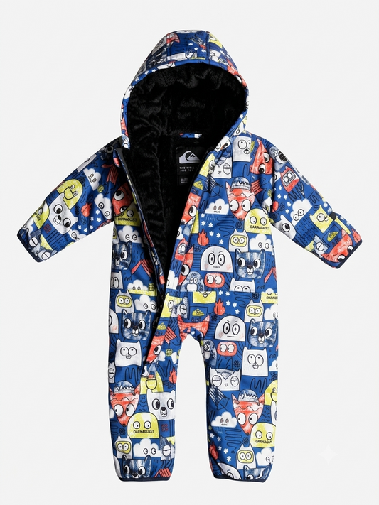Entero Quiksilver Little Rockie Baby Azul Estampado