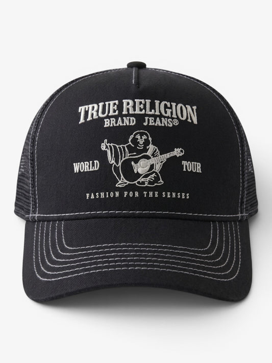 Gorra True Religion Full Buddha Negro Blanco