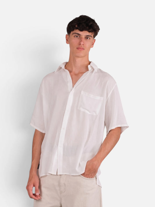 Camisa NTF Canarias Bambula Blanca