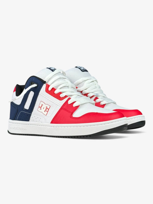 Zapatillas Dc Stag Pro SS Blanco Azul Rojo