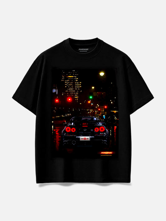 Remera Familyarg Japanese City Supersized Negro