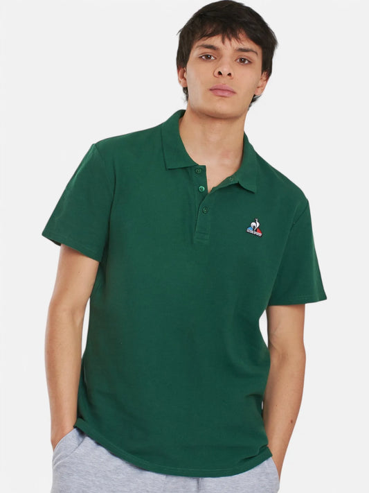 Chomba Le Coq Sportif Polo Pique Essentiel Verde