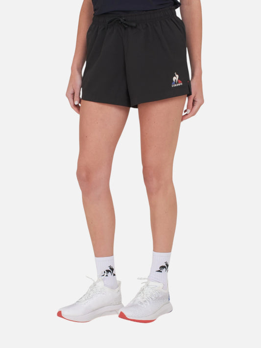 Short Le Coq Sportif Running Short Mujer Negro