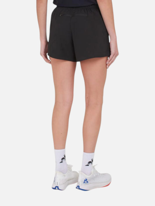 Short Le Coq Sportif Running Short Mujer Negro