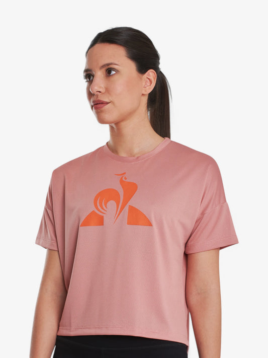 Remera Le Coq Sportif Mujer Training Hole Rosa