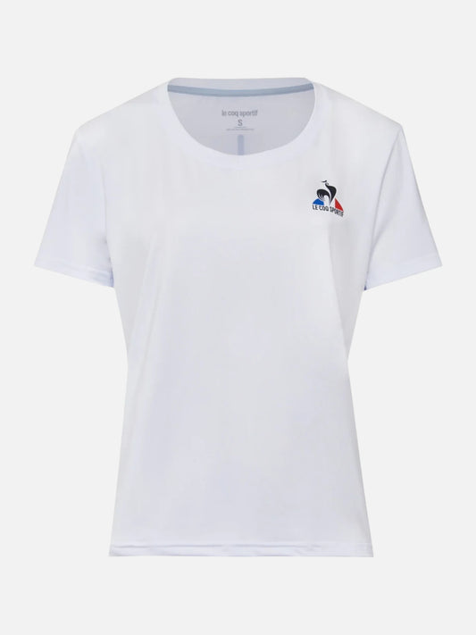 Remera Mujer Le Coq Sportif Training Back Tee Blanco