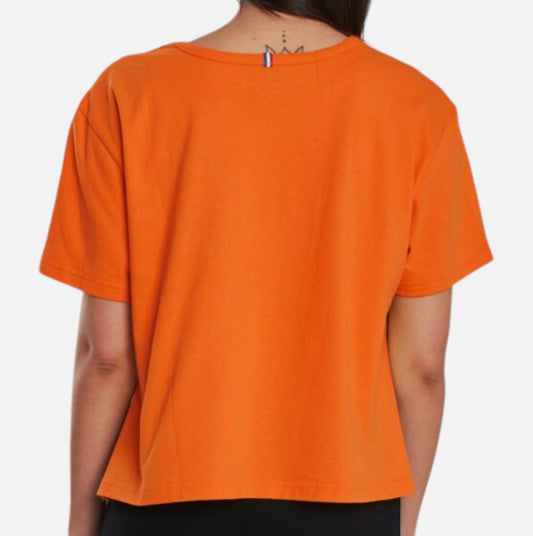 Remera Le Coq Sportif Dynactif Mujer Tee Naranja