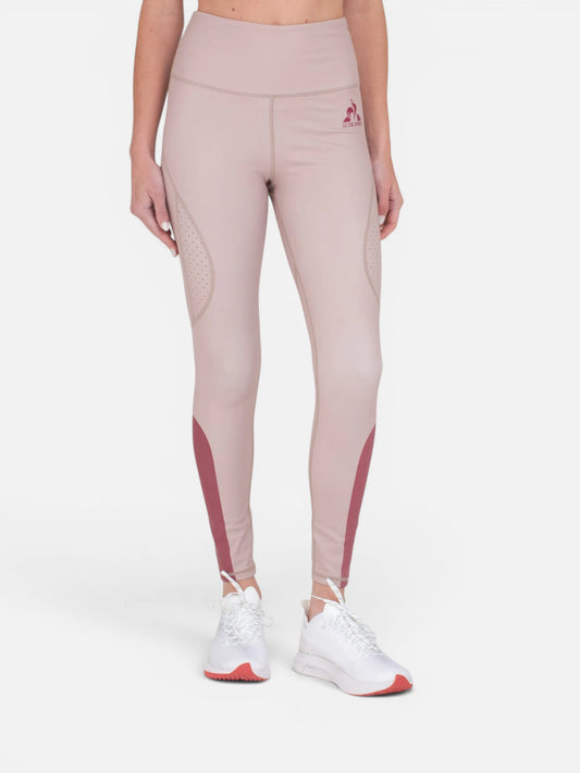 Calza Le Coq Sportif Training Pro Leggings Mujer Beige