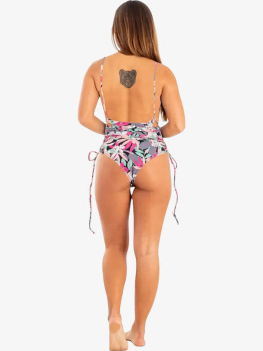 Malla Entera Roxy One Piece Pt Beach Classics Lace Up Multicolor