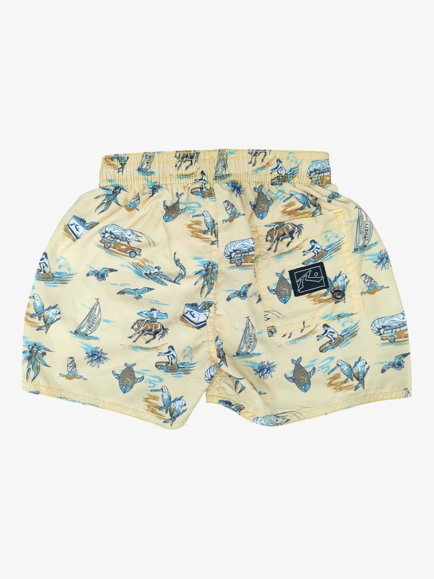 Malla Rusty Aloha Cowboy Niño Amarillo - Indy