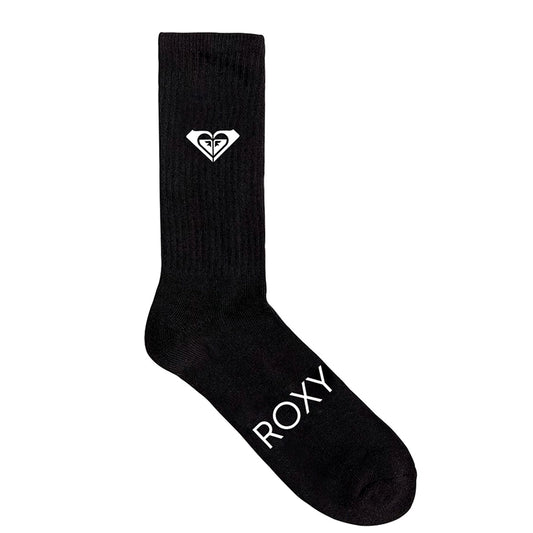 Medias Roxy Oona Crew Sock x2 Negro Blanco - Indy