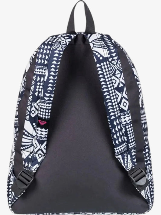 Mochila Roxy Sugar Baby Printed Negro Blanco Floreado